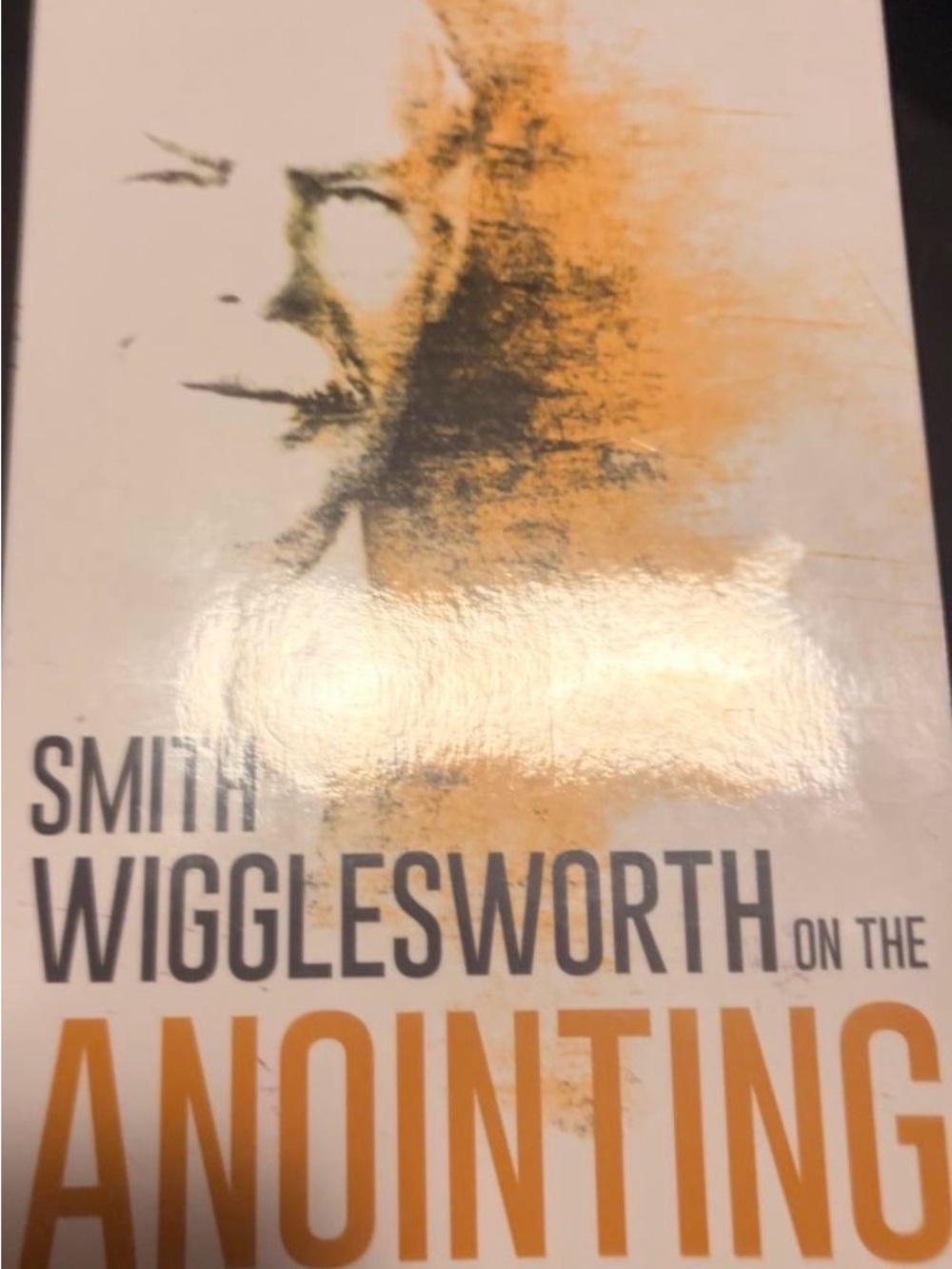 Smith Wigglesworth 'Anointing' Wall Art Print in Orange and Black